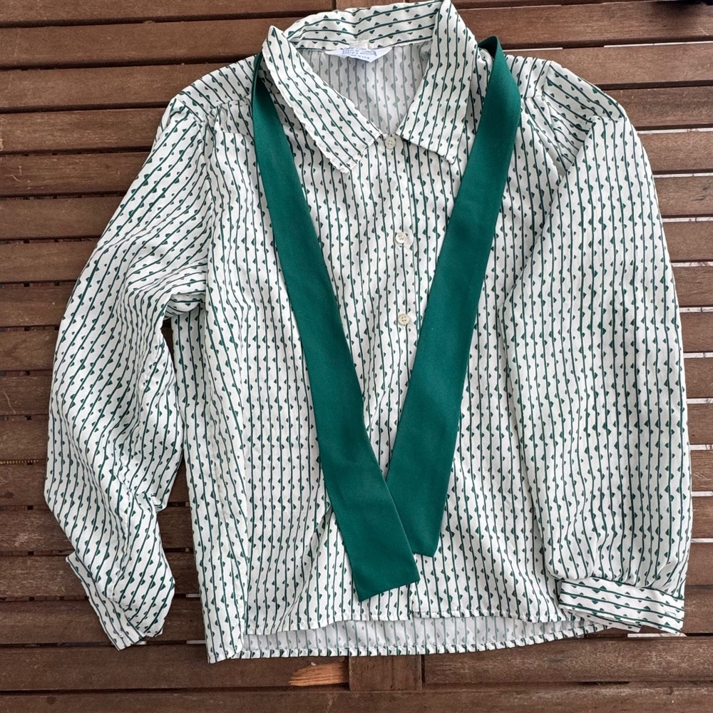 Vintage Cape Cod Match Mates Blouse Tagged 14